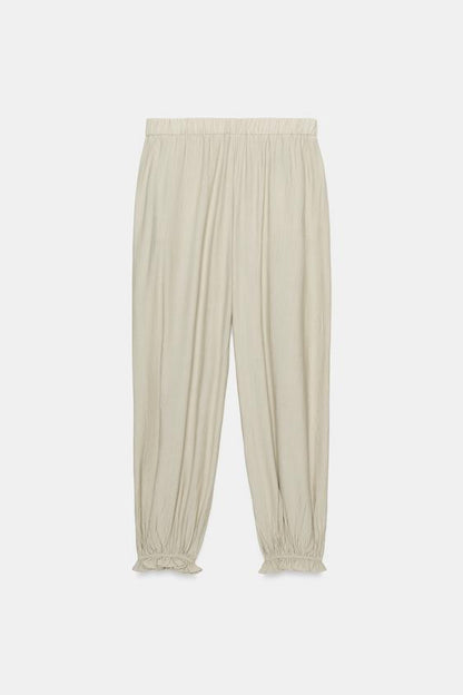 Pantalon bouffant à taille élastique