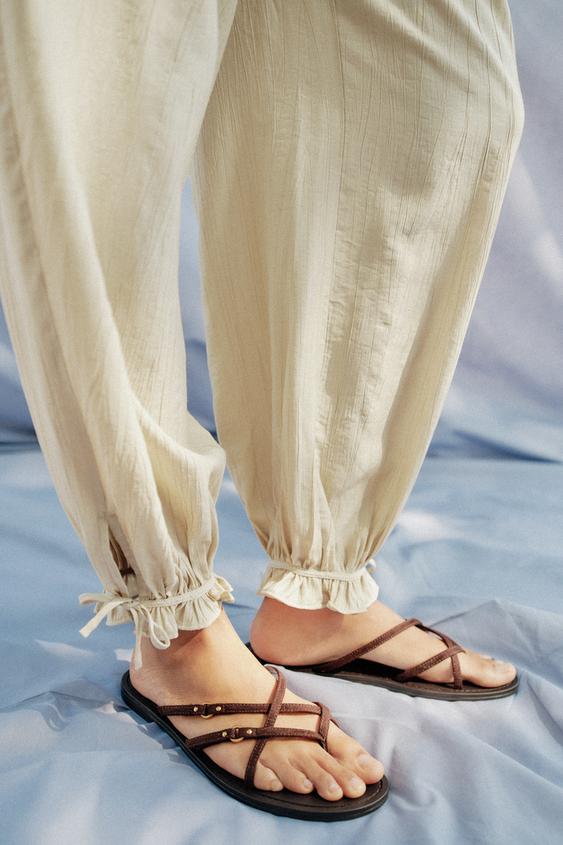Pantalon bouffant à taille élastique