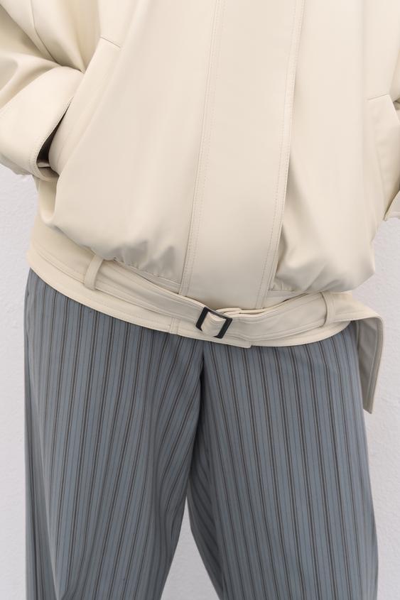 Veste bomber effet cuir