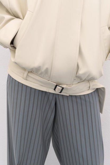 Veste bomber effet cuir