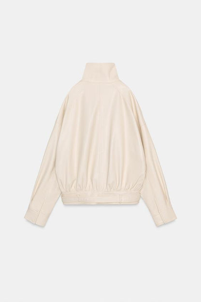 Veste bomber effet cuir