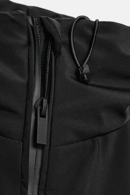 Veste matelassée à capuche, coupe-vent et déperlante