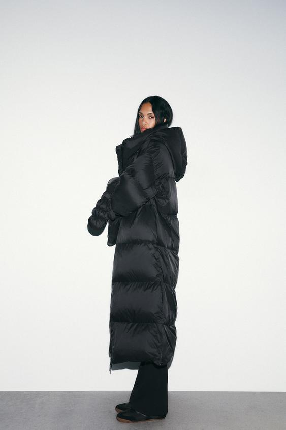 Anorak matelassé 70 % duvet, 30 % plumes, à capuche et gants, déperlant