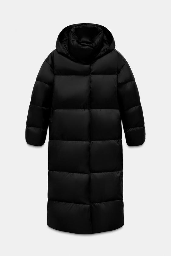 Anorak matelassé 70 % duvet, 30 % plumes, à capuche et gants, déperlant