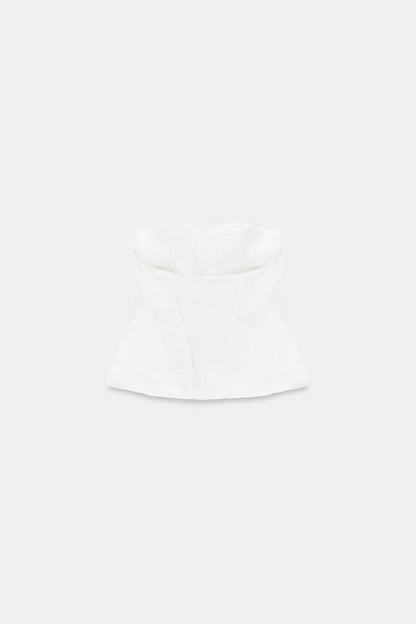 Top bustier peplum