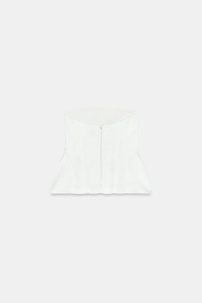 Top bustier peplum