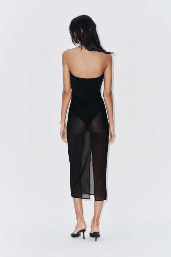 Robe body en tulle