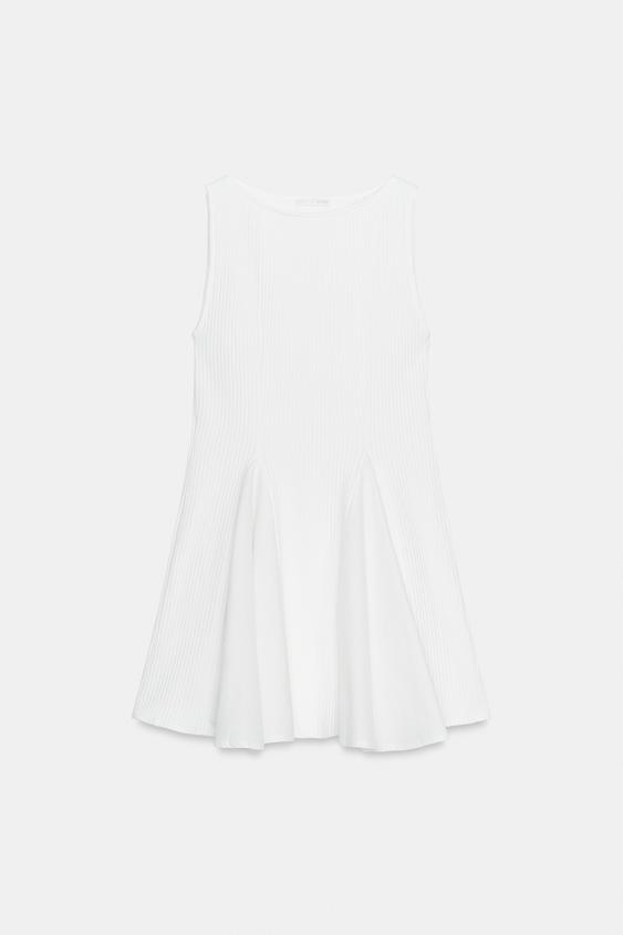 Robe contrastée godets