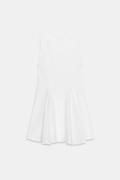 Robe contrastée godets