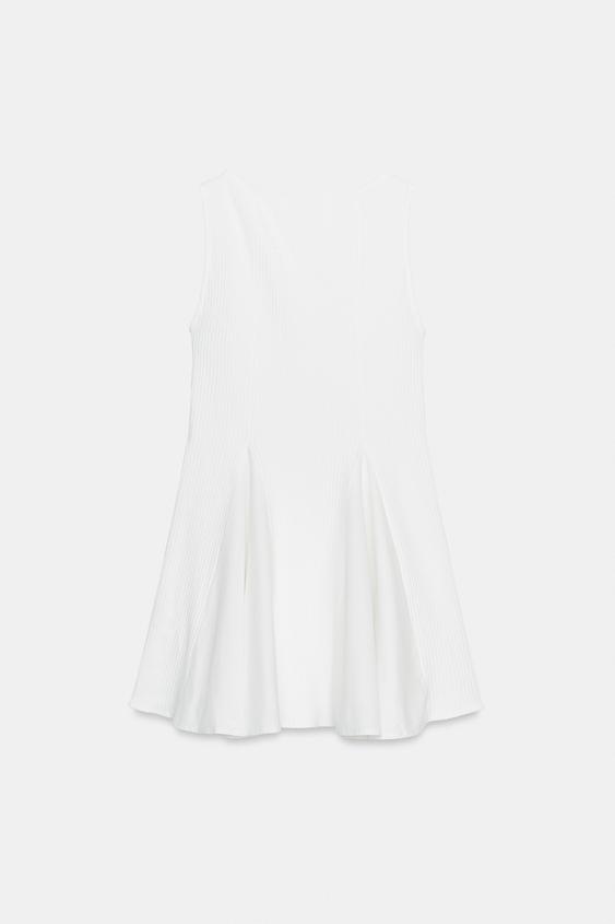 Robe contrastée godets