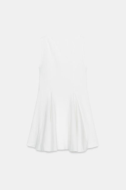 Robe contrastée godets