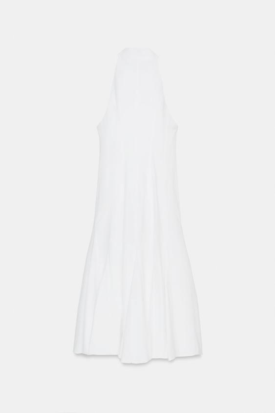Robe midi dos-nu godets