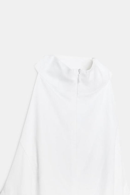 Robe midi dos-nu godets
