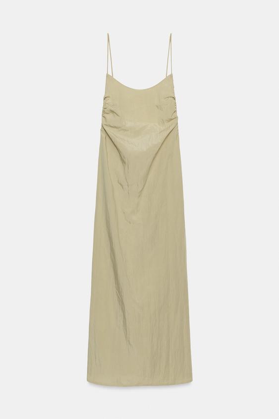 Robe midi fluide à dos ouvert