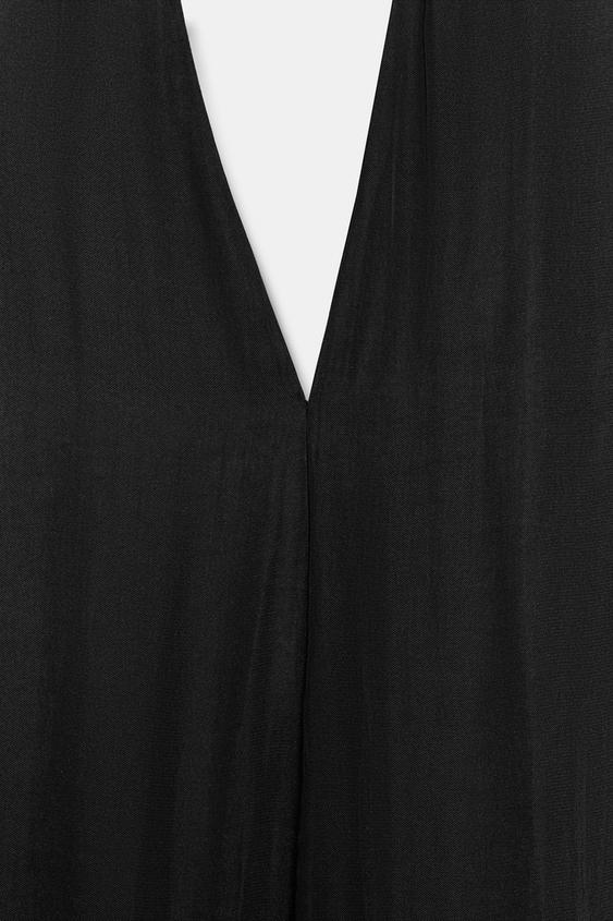 Robe midi dos-nu satinée