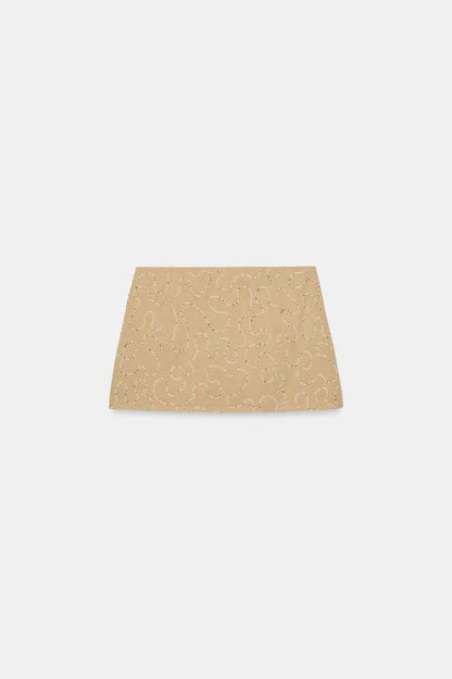 Jupe-culotte à perles