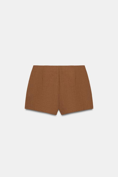 Jupe-culotte à lien noué et perles