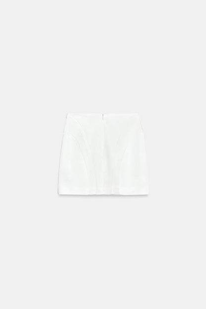 Jupe mini satinée