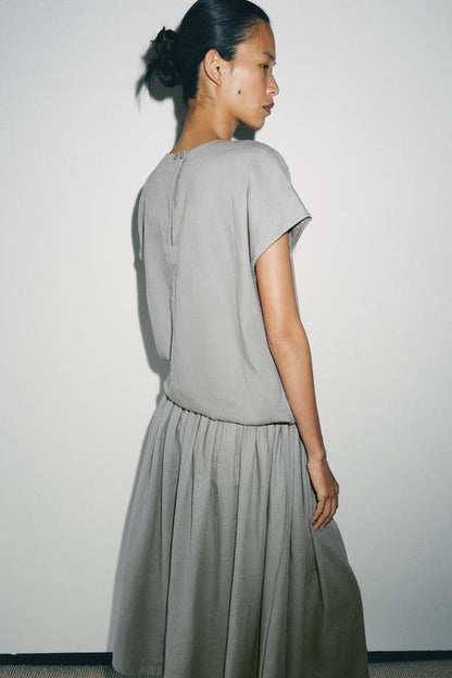Robe midi en lin ZW Collection