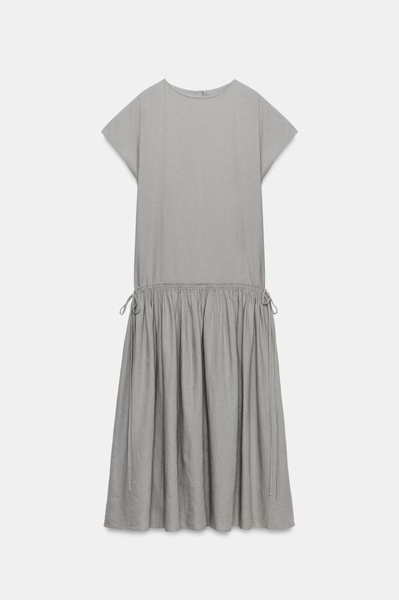Robe midi en lin ZW Collection