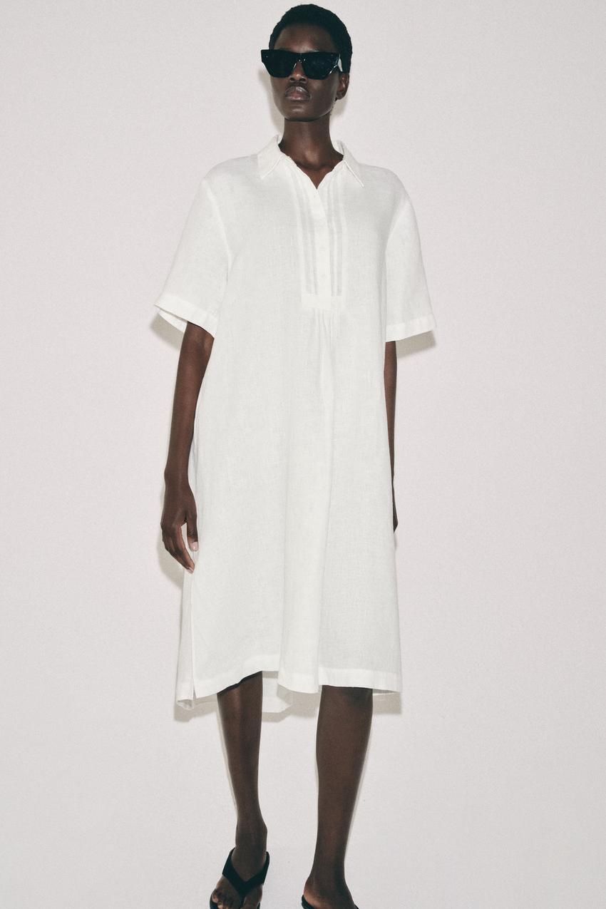 Robe chemise en lin ZW Collection