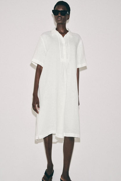 Robe chemise en lin ZW Collection