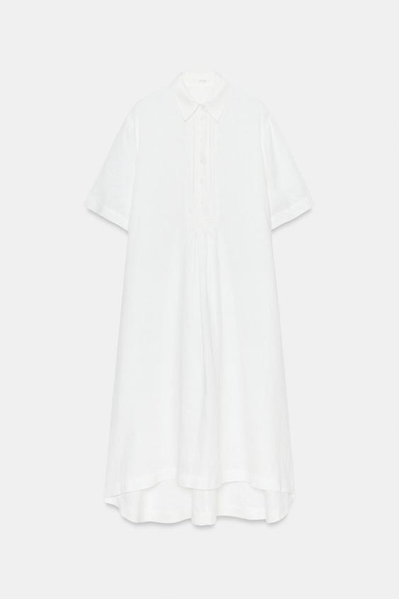 Robe chemise en lin ZW Collection