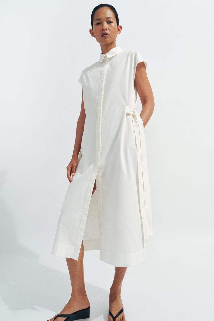 Robe chemise liens à nouer ZW Collection