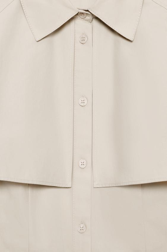 Robe chemise effet cape ZW Collection
