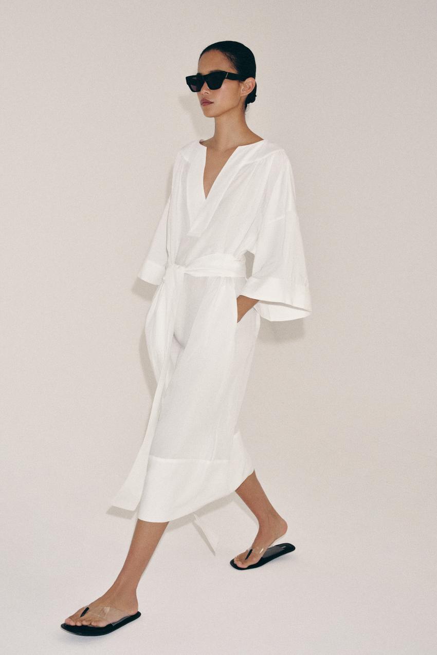 Robe tunique avec ceinture ZW Collection