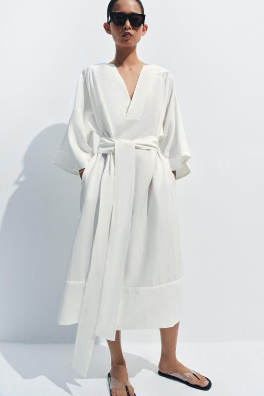 Robe tunique avec ceinture ZW Collection