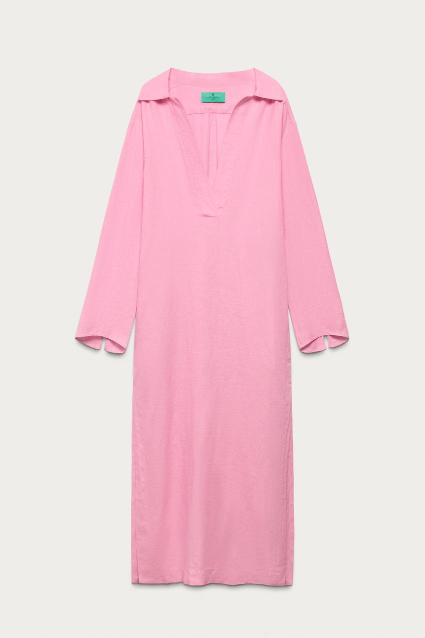Robe tunique 100 % lin Marisa Berenson x Zara