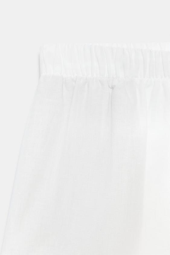 Short brodé en lin ZW Collection