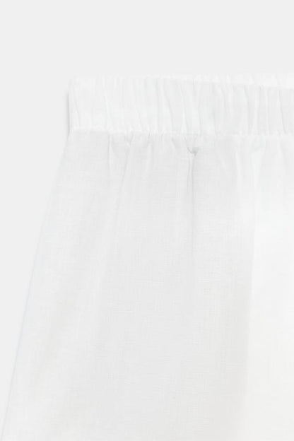 Short brodé en lin ZW Collection