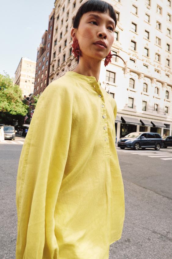 Chemise fluide en ramie ZW Collection