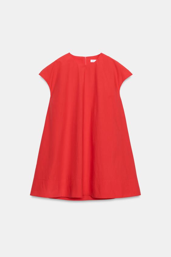 Robe courte en popeline ZW Collection