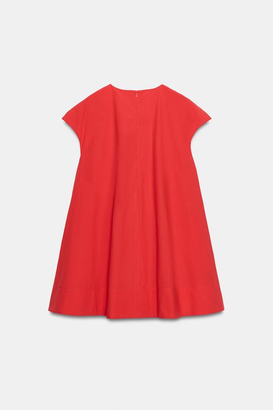 Robe courte en popeline ZW Collection