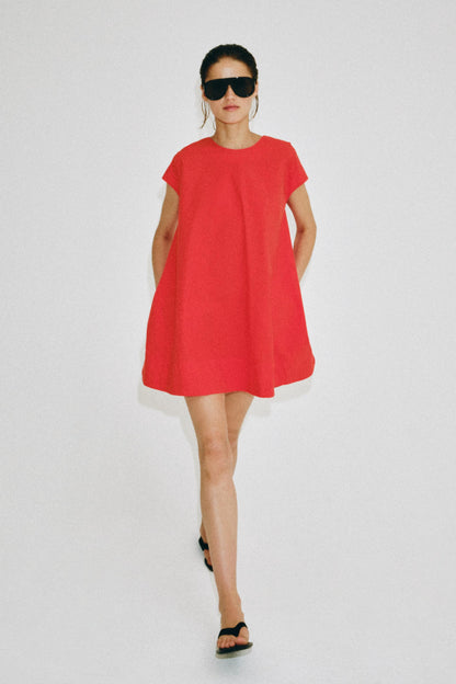 Robe courte en popeline ZW Collection