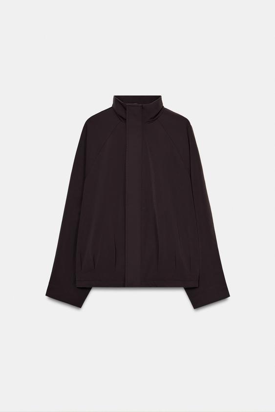 Bomber oversize à fermeture zippée