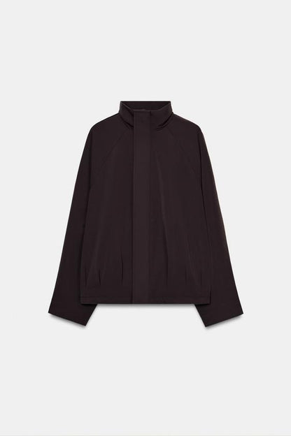 Bomber oversize à fermeture zippée