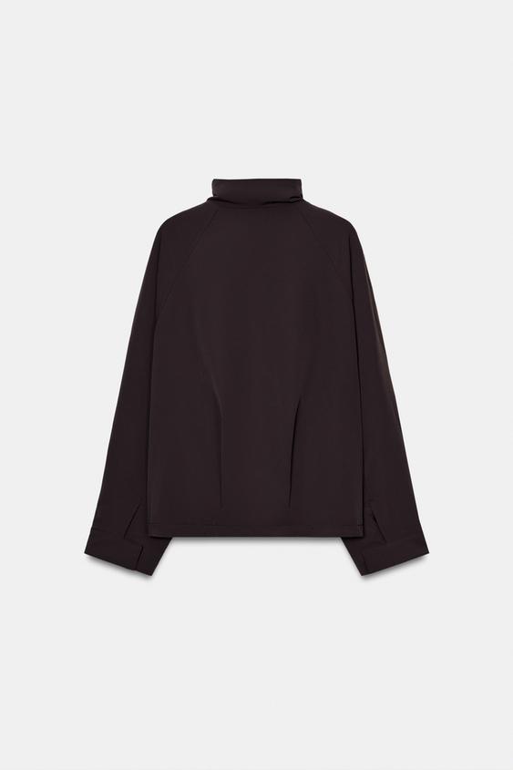 Bomber oversize à fermeture zippée
