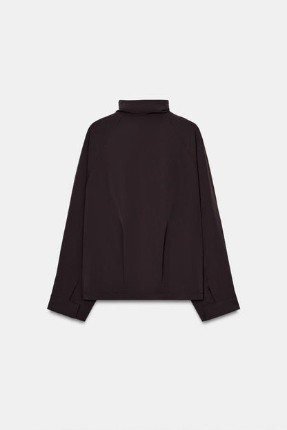 Bomber oversize à fermeture zippée