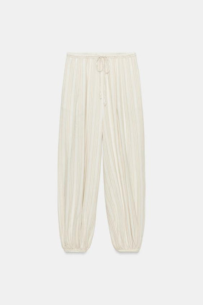 Pantalon bouffant à rayures ZW Collection
