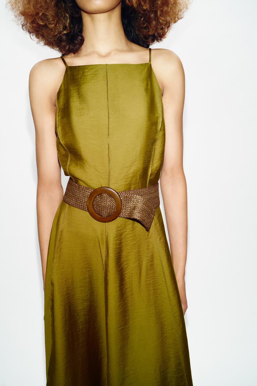 Robe midi avec ceinture