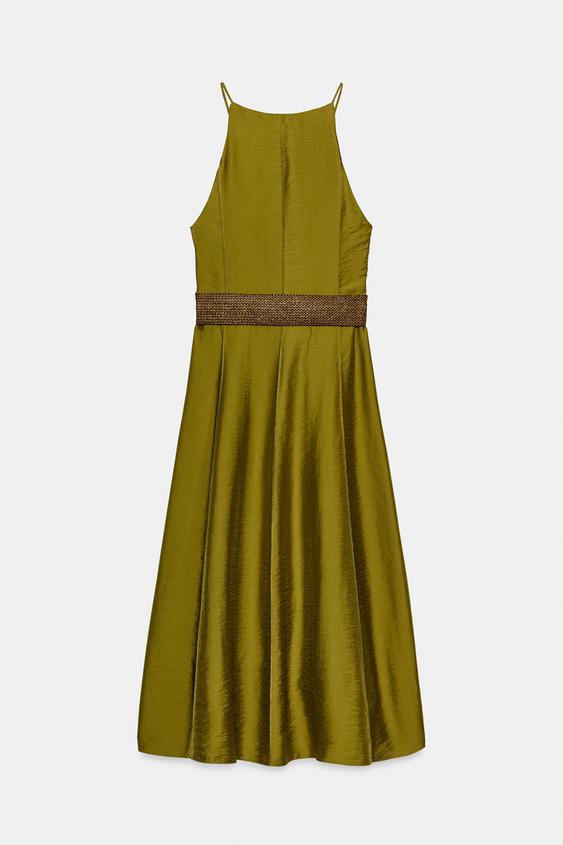 Robe midi avec ceinture