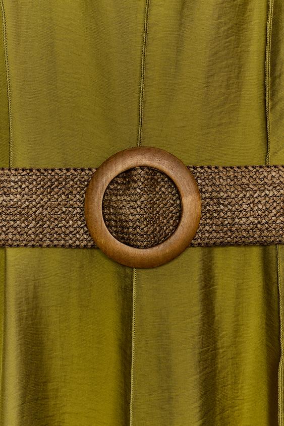 Robe midi avec ceinture