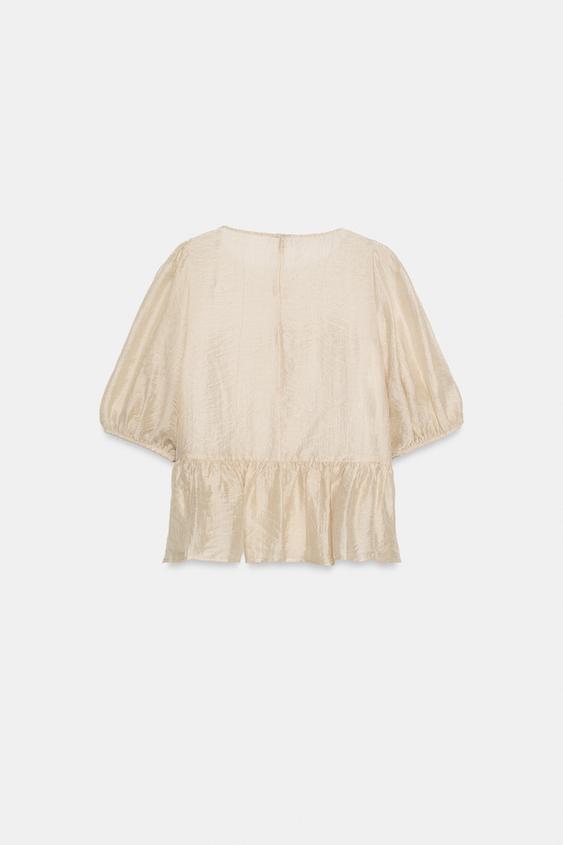 Top contrasté au crochet
