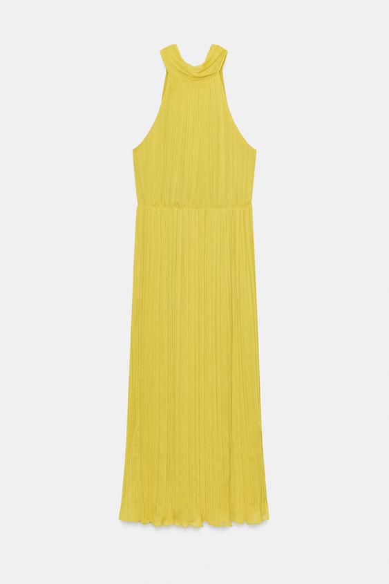 Robe midi plissée