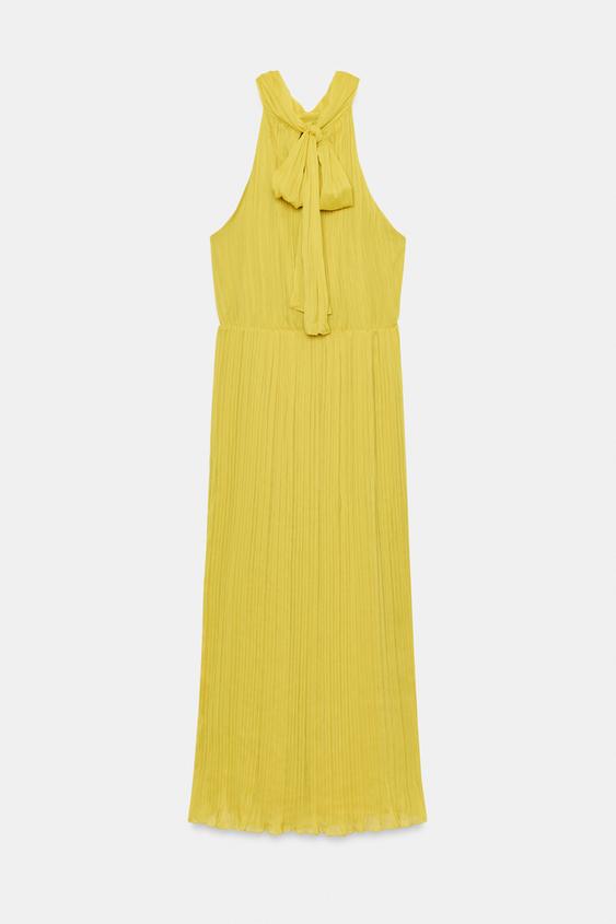 Robe midi plissée