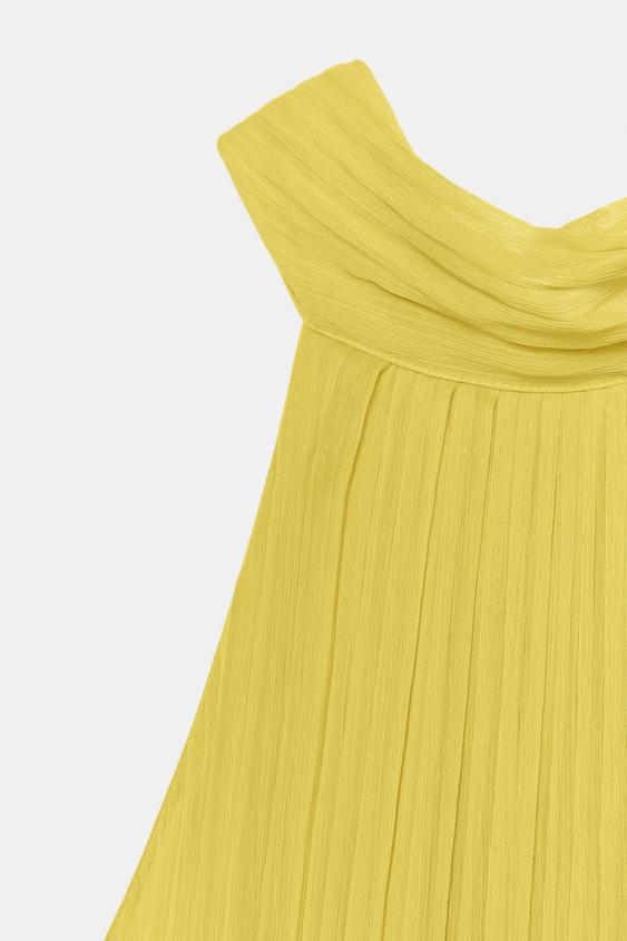 Robe midi plissée